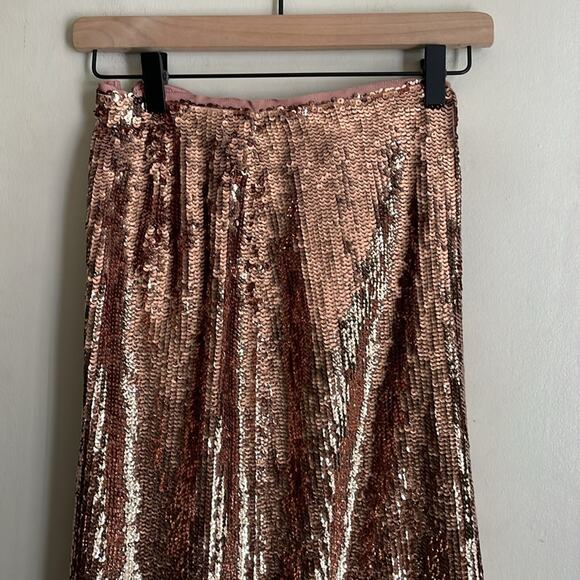 J. Crew Rose Gold Sequin Skirt - Picture 10 of 15